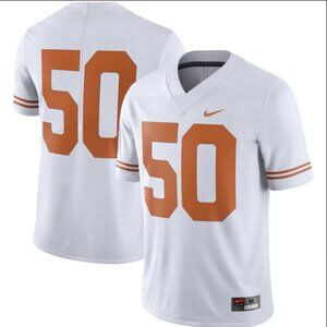 Texas Longhorns Nike College Alternate Limited Football Jersey White, #50, L New